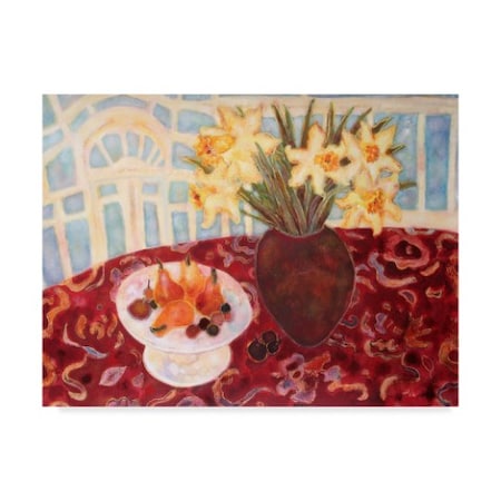 Lorraine Platt 'Daffodils And Fruit' Canvas Art,18x24